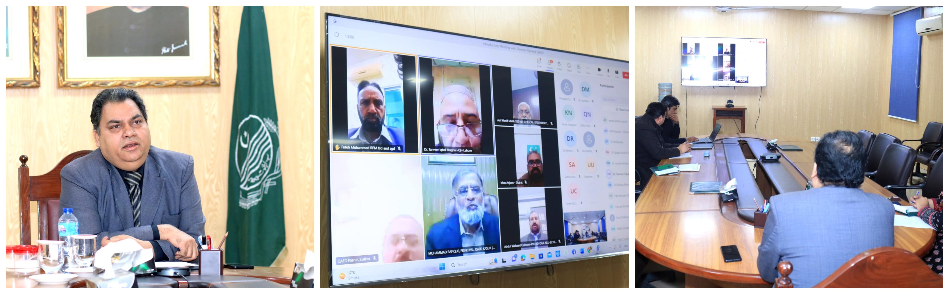 Online meeting with District QAED heads and Regional Programme Managers
