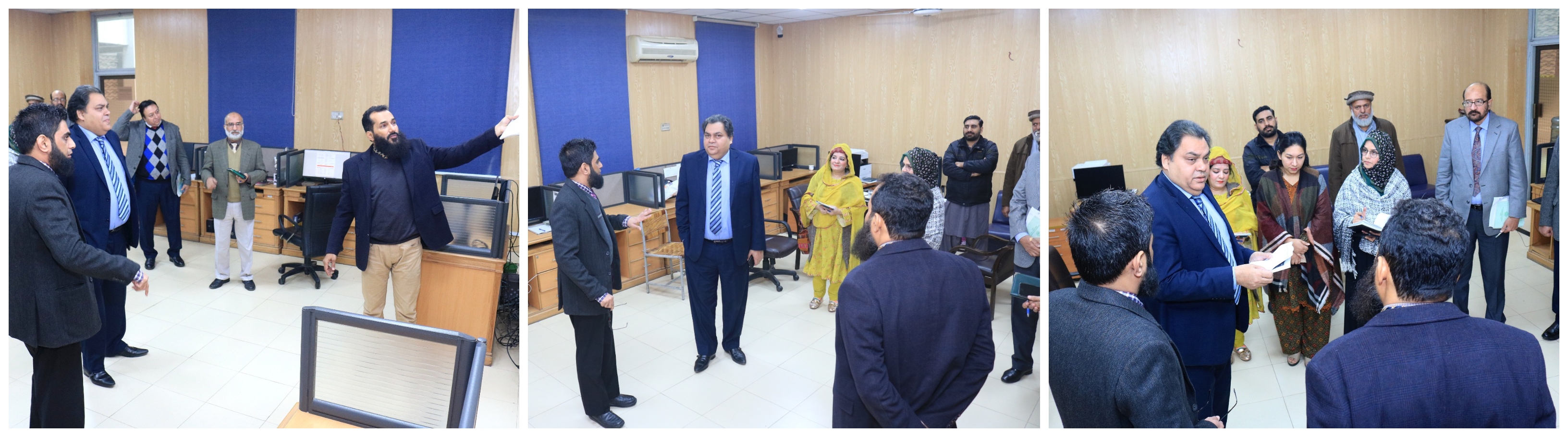 The DG, QAED Punjab paid a visit to the monitoring room