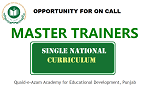 OPPORTUNITY FOR ON CALL MASTER TRAINERS
